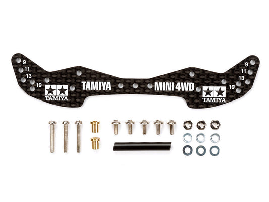 Tamiya 15498 HG Carbon Wide Front Plate (1.5mm)