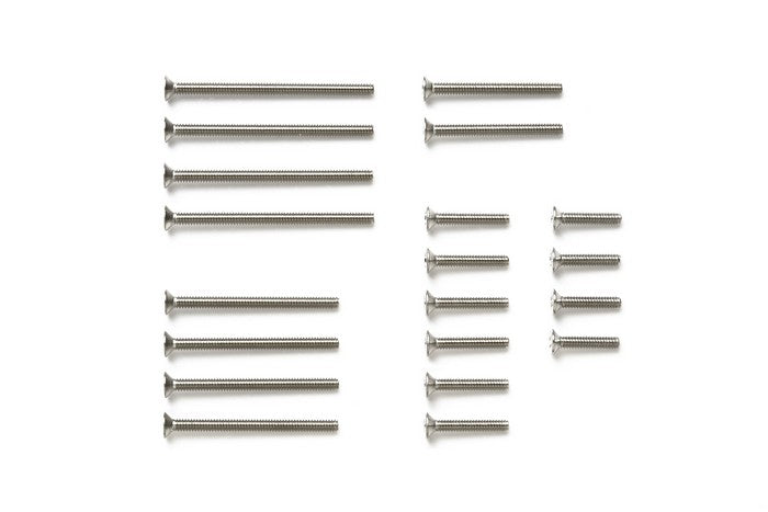 Tamiya 15510 Stainless Steel Countersunk Screw Set (10/12/20/25/30mm)