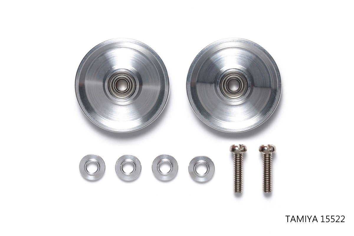 Tamiya 15522 17mm Aluminum Ball Race Rollers (Ringless)