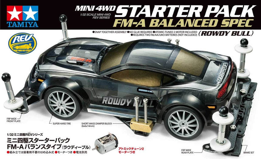 Tamiya 18710 Starter Pack FM-A Balanced Spec (Rowdy Bull)