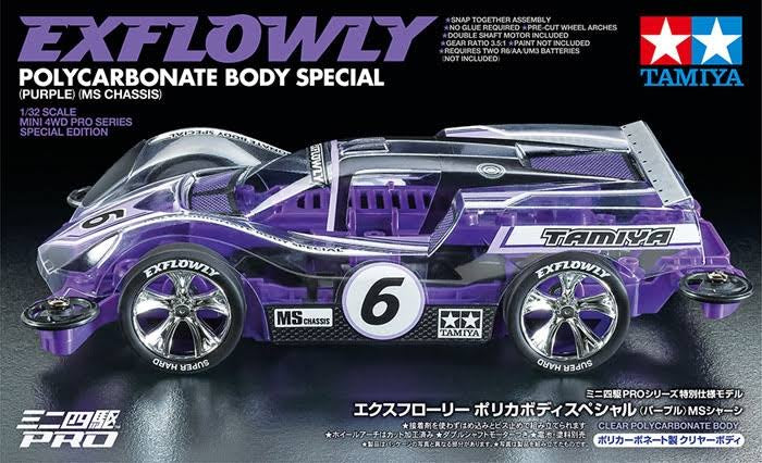 Tamiya 95571 Exflowly Polycarbonate Body Special (Purple) (MS Chassis)