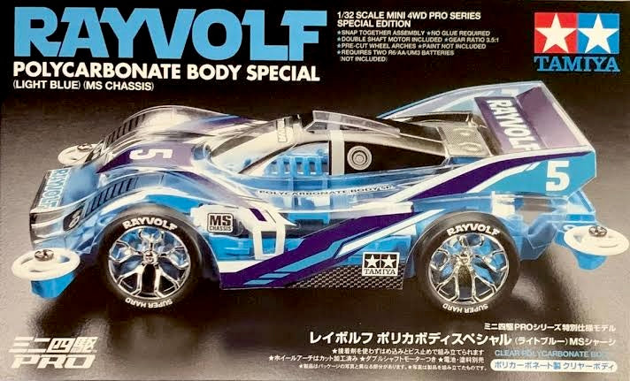 Tamiya 95572 Rayvolf Polycarbonate Body Special (Light Blue) (MS Chassis)