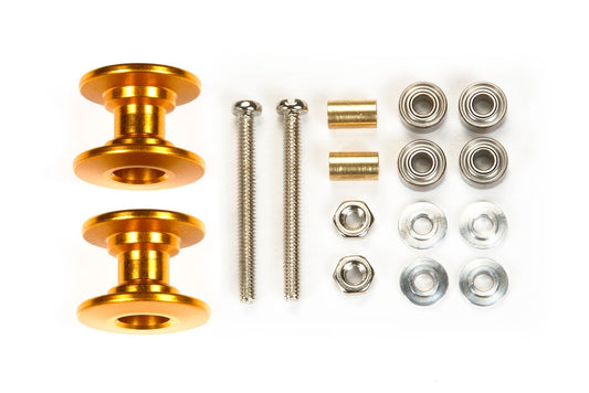 Tamiya 95581 Lightweight Double Aluminum Rollers (13-12mm/Gold)