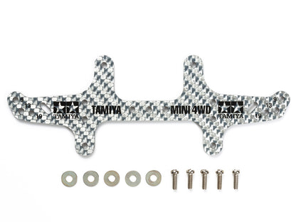 Tamiya 95306 HG Carbon Rear Multi Roller Setting Stay (1.5mm/Silver)