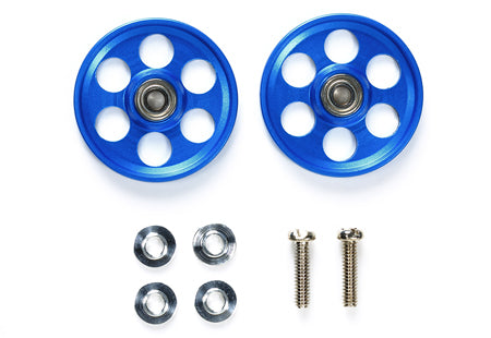 Tamiya 95315 HG Lightweight 19mm Aluminum Ball-Race Rollers (Ringless/Blue)