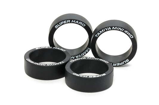 Tamiya 95374 Super Hard Large Dia. Low Profile Tires (Black)