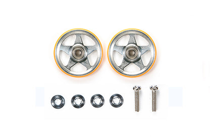 Tamiya 95385 19mm Aluminum Rollers (5 Spokes) – Orange