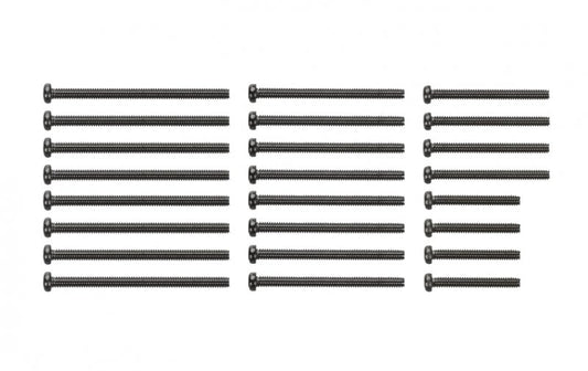 Tamiya 95434 Stainless Steel Screw Set (15/20/25/30mm) (Black)