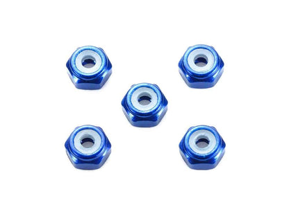 Tamiya 95459 2mm Aluminum Lock Nut (Dark Blue, 5pcs.)