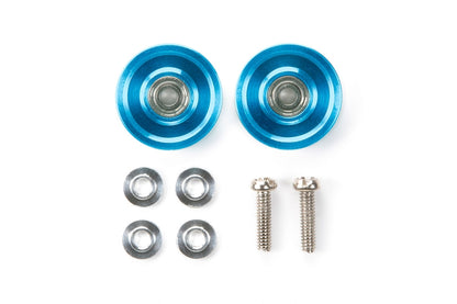 Tamiya 95576 13mm Aluminum Ball-Race Rollers (Ringless, Blue)