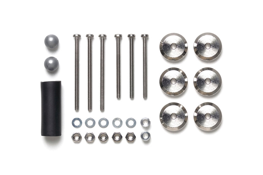 Tamiya 95608 Adjustable Mass Dampers (2.5g Weights x6/Silver)