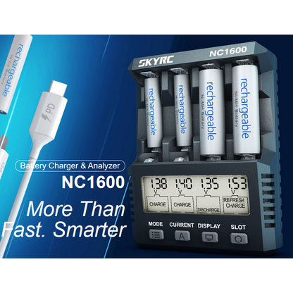 SkyRC NC1600 AA/AAA NiMH/NiCD Battery Charger & Analyzer