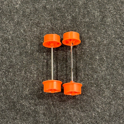 Tamiya 5-Spokes Orange (Fluorescent) - Medium Aligned Wheels