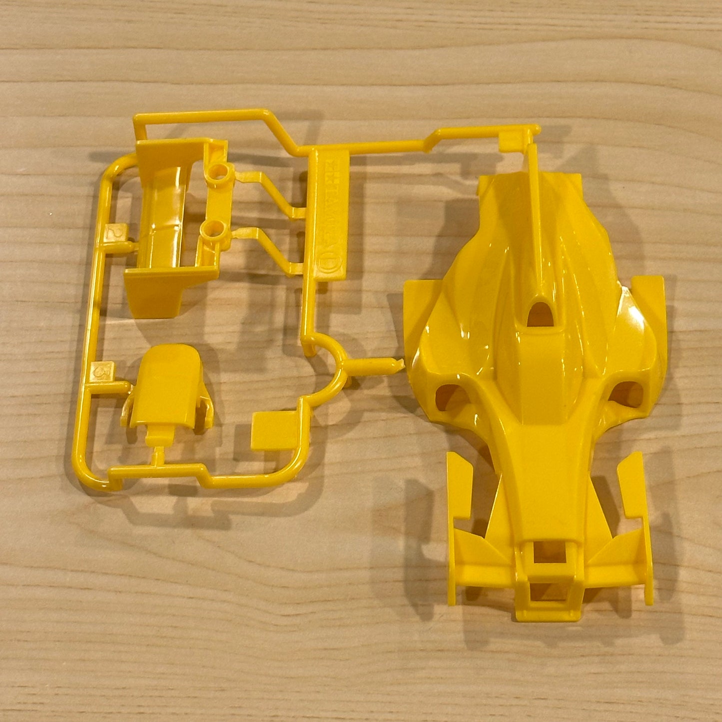 Tamiya Shadow Shark Yellow Body Set (Parts Out)