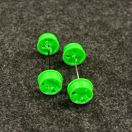 Tamiya 12-Spokes Green - Medium Aligned Wheels