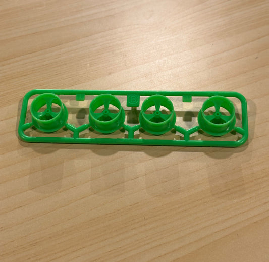 Tamiya Small Dia. Wheels All Narrow Green (Parts Out)