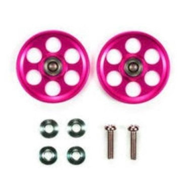 Tamiya 95213 HG Lightweight 19mm Aluminum Ball-Race Rollers (Ringless/Pink)