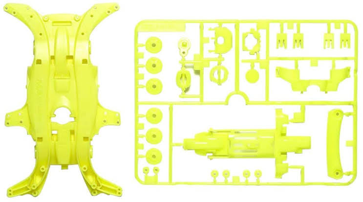 Tamiya 95495 MA Fluorescent Chassis Set (Yellow)