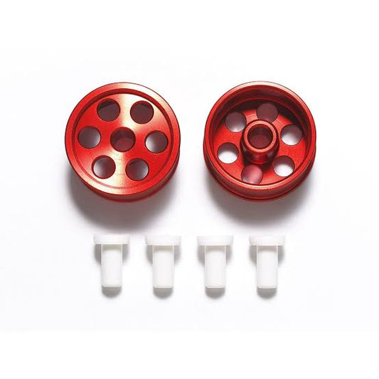 Tamiya 95516 HG Aluminum Reversible Wheels For Low Profile Tires (Super X & XX, Red 2pcs)