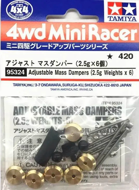 Tamiya 95324 Adjustable Mass Dampers (2.5g Weights x6)