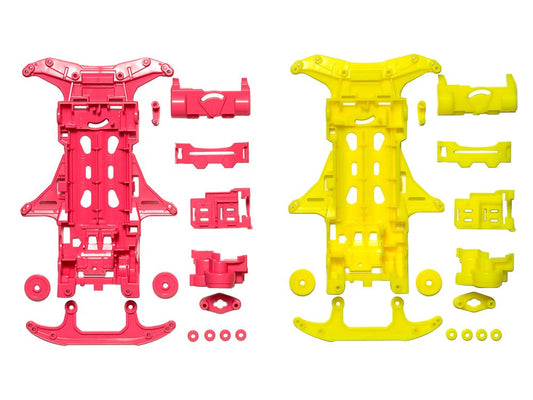 Tamiya 95356 VS Fluorescent Color Chassis Set (Pink & Yellow)