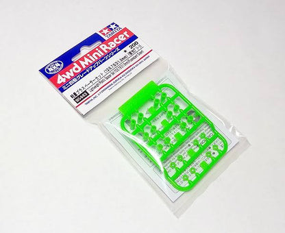 Tamiya 95443 Lightweight Plastic Spacer Set (12/6.7/6/3/1.5mm) (Fluorescent Green)