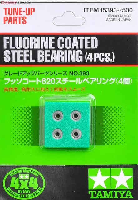 Tamiya 15393 Fluorine Coated Steel Bearing (4pcs.)