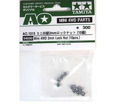 Tamiya 94690 AO-1015 2mm Lock Nut (10pcs.)