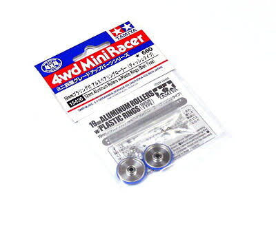 Tamiya 15426 19mm Aluminum Rollers w/Plastic Rings (Dish Type)