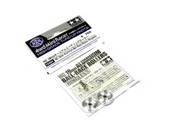 Tamiya 15464 HG 19mm Aluminum Ball-Race Rollers (Ringless)