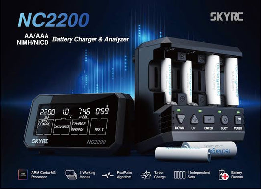 SkyRC NC2200 AA/AAA NiMH Battery Charger & Analyzer