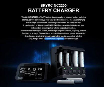 SkyRC NC2200 AA/AAA NiMH Battery Charger & Analyzer