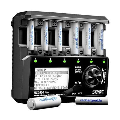 SkyRC NC2500 Pro AA/AAA NiMH Battery Charger & Analyzer