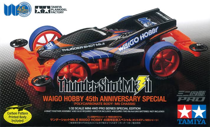 Tamiya 92429 Thunder Shot MK. II Waigo Hobby 45th Anniversary Special Polycarbonate Body (MS Chassis)