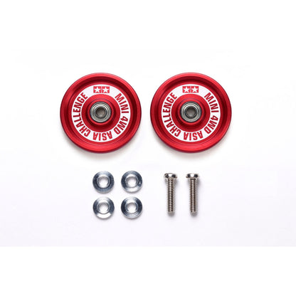 Tamiya 95657 HG 19mm Aluminum Ball-Race Rollers Ringless/Red (Asia Challenge)