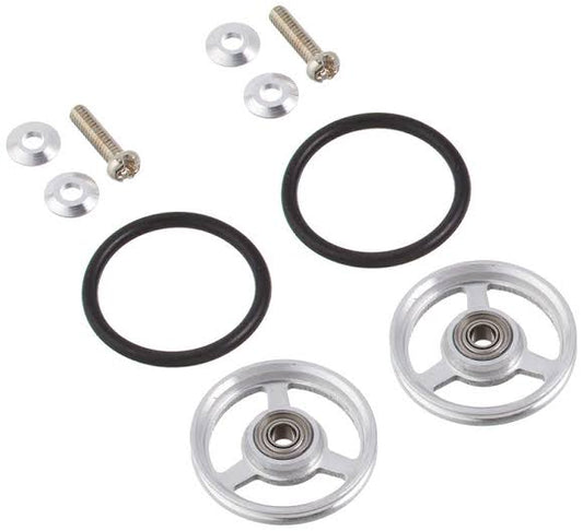 Tamiya 15161 17mm Aluminum Ball-Race Rollers (3-Spoke Type)