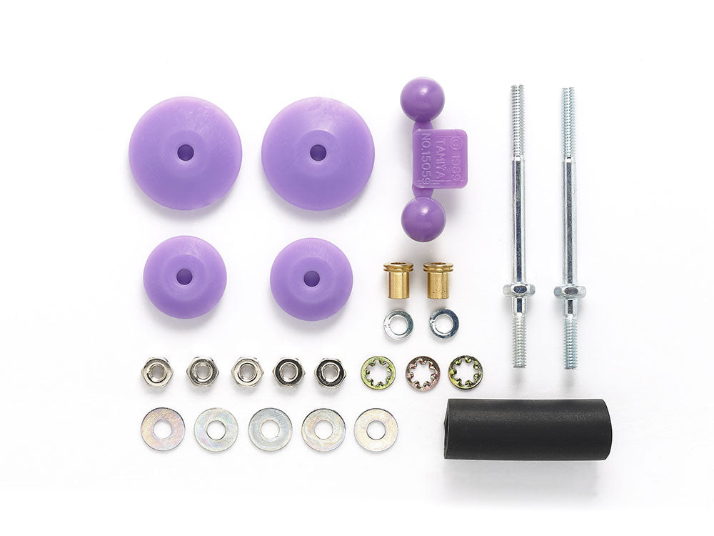 Tamiya 95518 Large Dia. Stabilizer Head Set (11mm, 15mm) (Purple)